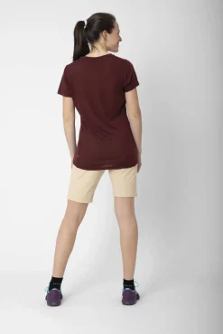 Best 2117 merinovilla T-paita Almo W 709 Dk-Plum