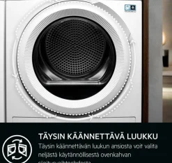 Hot Aeg kuivausrumpu TR832J84F 8 kg kondensoiva