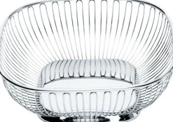 Online Alessi Neliönmallinen teräslankakori