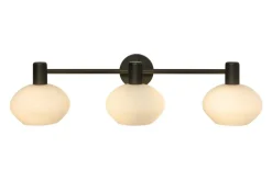 Aneta Lighting kylpyhuoneen seinävalaisin Elba 3-osainen mus* New