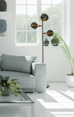 Aneta Lighting lattiavalaisin Bow 3-os. musta* New