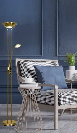 Aneta Lighting lattiavalaisin Nice LED uplight antiikki* New