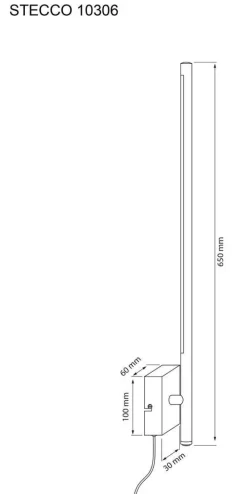 Discount Aneta Lighting LED-seinävalaisin Stecco musta