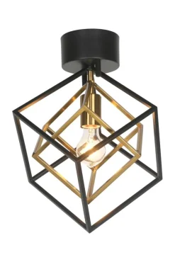 Aneta Lighting plafondi Cubes musta/antiikki