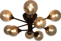 Aneta Lighting plafondi Cosmos koukkukiinnitys musta/savu*