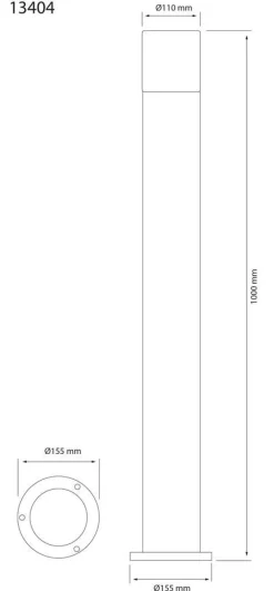 New Aneta Lighting pollari ulkovalaisin Lysekil musta/meripihka