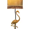Discount Aneta Lighting pöytävalaisin Flamingo mustakulta/kulta