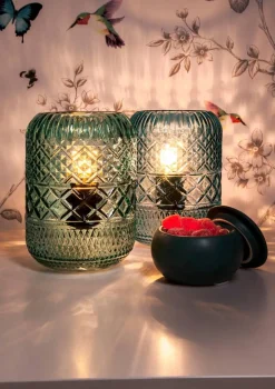 Clearance Aneta Lighting pöytävalaisin Minna vihreä