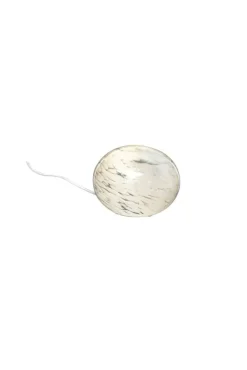 Best Aneta Lighting pöytävalaisin Globus 13 cm valkotäplikäs