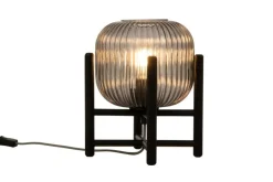 Aneta Lighting pöytävalaisin Vinda musta/savulasi* Outlet