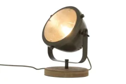 New Aneta Lighting pöytävalaisin Alaska mustateräs/puu