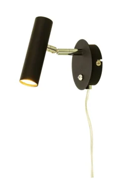 Aneta Lighting seinävalaisin Artic LED musta/teräs