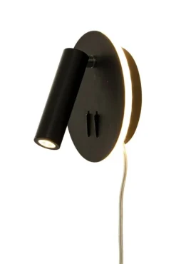 Online Aneta Lighting seinävalaisin Ace LED musta