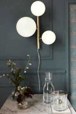 New Aneta Lighting seinävalaisin Molekyl mattamessinki