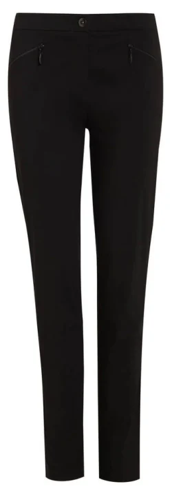 Anna Montana housut Angelika Slim Fit 1104 Oslo Schwarz1 / Musta