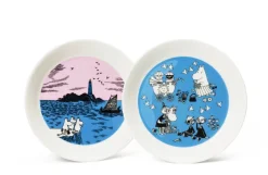 New Moomin Arabia Muumi Lautassetti Iltapurjehdus ja rauha