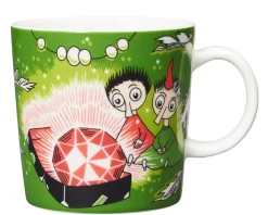 Arabia Muumi muki Tiuhti ja Viuhti 0,3 L vihreä*Moomin Outlet