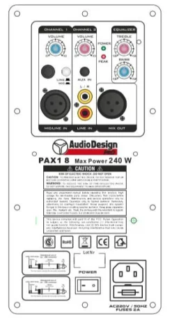 Outlet AudioDesignPRO aktiivikaiutin musiikin kuunteluun, karaokeen ym.