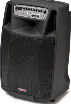 kannettava akkukäyttöinen 15" aktiivikaiutin & 2 mikrofonia*AudioDesignPRO Discount