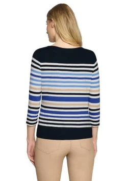 Hot Betty Barclay paita 2736 1755 Dark Blue / Cream 8813