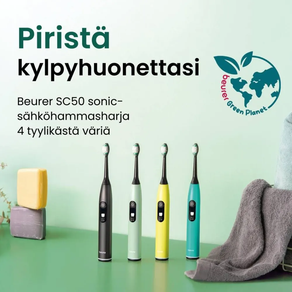 Best Beurer sähköhammasharja Sonic SC50 Splashy lemon