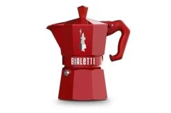 New Bialetti espressokeitin 3 k. Moka Exclusive punainen