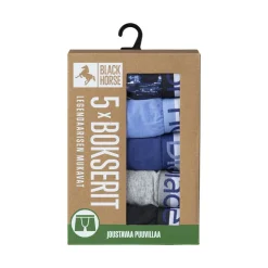 New Black Horse bokserit 5pack I166 blue mix