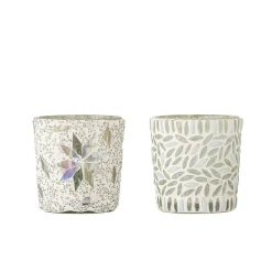 kynttilälyhty Myr valkoinen 2 kpl*Bloomingville Hot