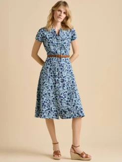 mekko Shadow floral Midi*Brakeburn