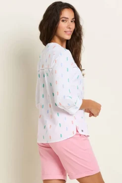 Outlet Brakeburn pusero Skye Valkoinen