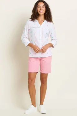 Outlet Brakeburn pusero Skye Valkoinen