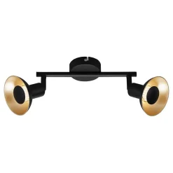 Kukui kohdevalaisin musta/kulta 25 cm*Briloner Hot