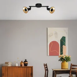 Kukui kohdevalaisin musta/kulta 25 cm*Briloner Hot