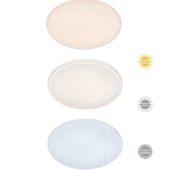 Outlet Briloner LED-plafondi CCT tähtikuviokupu ja kristallikoriste