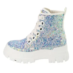 Online Buffalo nilkkurit Aspha Lace Up Hi Silver / purple