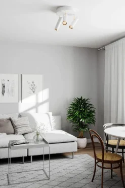 Online By Rydu00e9ns By Rydéns Puls 3-osainen kattospotti mattavalkoinen