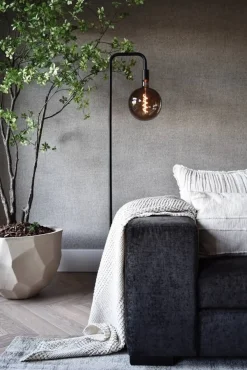 Outlet Calex lattiavalaisin U-line musta E27