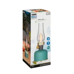 pöytävalaisin Lavinio IP54 ladattava vihreä*Calex Hot