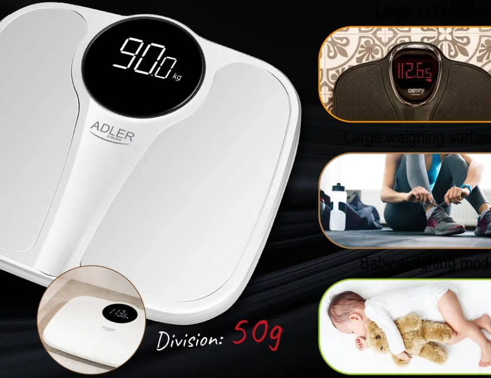 Best Camry henkilövaaka valkoinen