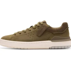 Hot Clarks tennarit CourtLite 2 Run OLIVE NUBUCK