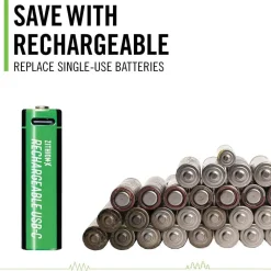 paristo AA USB-C 1.5V 4 kpl sis. latauskaapelin*Coast Discount