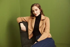 Online Create Biker-jakku Bea Mocha / ruskea