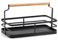 New Create Home sankakori metalli/puu 31 cm musta