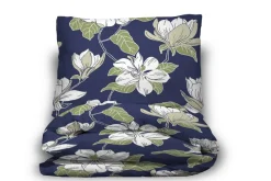 satiinipussilakanasetti Atsalea 150x210 + 55x65 cm t.sininen*Create Home