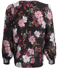 Create pusero Bianca Flower Black / musta