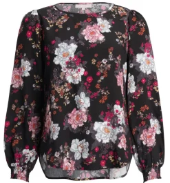 Create pusero Bianca Flower Black / musta