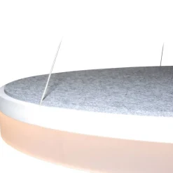 Hot Design by Gru00f6nlund Design by Grönlund Acoustic Circulo 80 kattovalaisin vaaleanharmaa 3000K