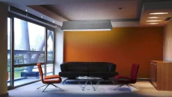 Outlet Design by Gru00f6nlund Design by Grönlund Acoustic Line 140 kattovalaisin vaaleanharmaa 4000K