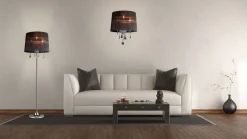 Design by Grönlund Crystal pöytävalaisin musta/mustakromi*Design by Gru00f6nlund Online