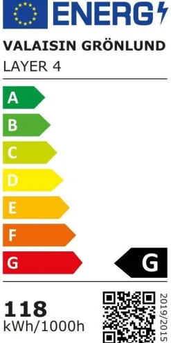 Design by Grönlund Layer 4 Led kattovalaisin messinki*Design by Gru00f6nlund Best